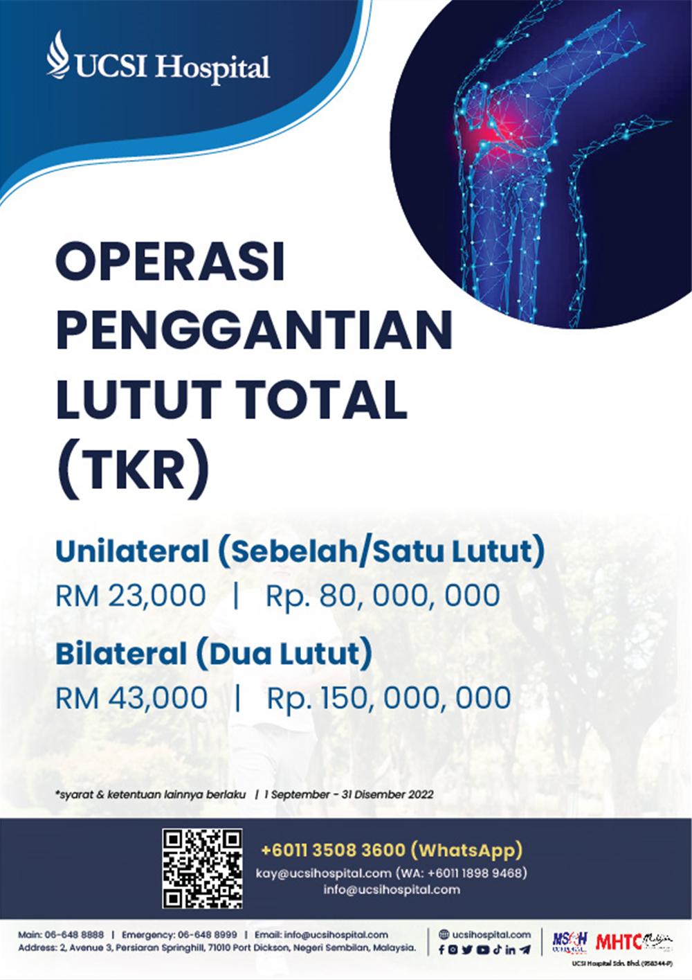 Operasi Penggantian Lutut Total (TKR)